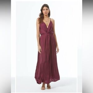 NWT: Young Fabulous & Broke Shayna Maxi Dress In Cherry Lacquer• Small(6)
